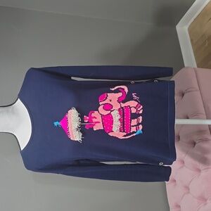 nwt Lilly pulitzer elephant intarsnia sweater xxs